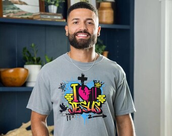 I Love Jesus Comfort Colors Shirt: Christian Streetwear Tee