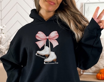 Felpa con cappuccio da pattinaggio sul ghiaccio da donna, regalo per pattinaggio artistico, felpa da pattinaggio sul ghiaccio, regali per pattinaggio artistico, regalo per allenatore di pattinaggio, regalo per pattinaggio sul ghiaccio