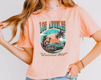 Los Angeles California Tee: Comfort Colors Oversized Boxy T-Shirt