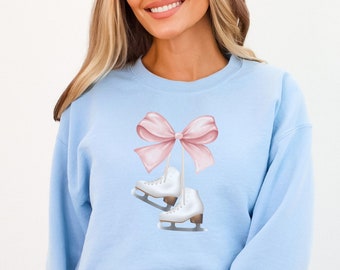 Eislaufen Grafik-Sweatshirt: Damen Eiskunstläuferin Geschenk
