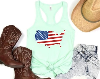 america tank top, patriotic tank top, 4th of july tank top, American girl shirt, america tank top, cute usa tank top, Independence Day tank