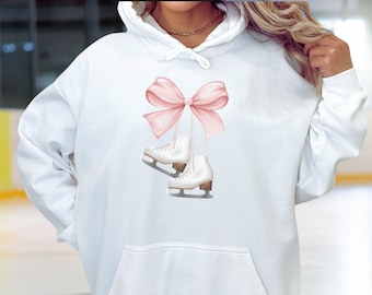 Felpa con cappuccio da pattinaggio sul ghiaccio da donna, regalo per pattinaggio sul ghiaccio, regalo per pattinaggio artistico, felpa per pattinaggio sul ghiaccio, regali per pattinaggio artistico, regalo per allenatore di pattinaggio
