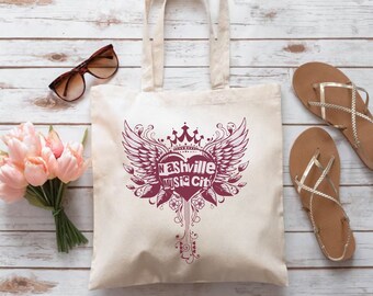 Nashville Music City Tote Bag: Western Bachelorette Party Favor