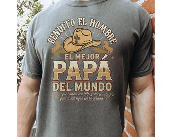 Spanish Christian Mens T-Shirt: Hombre de Dios Graphic Tee