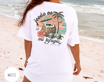 Spanish Christian Vacation T-Shirt: Garment-Dyed US Cotton Tee