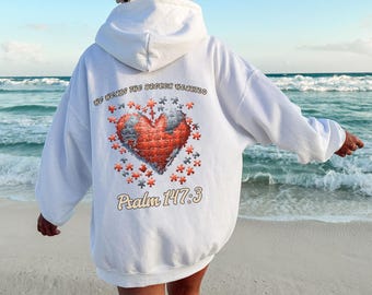 Christliche Hoodies für Frauen, Herz für Jesus, ästhetische christliche Sweatshirts, Jesus Hoodie, Kirche Hoodie, Glaube Hoodie, niedliches christliches Oberteil