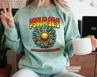 Psalm Sweatshirt, Trendiges christliches Sweatshirt, Kirche Merch, Frauen christliche Geschenke, ästhetisches Frauen Glaubenskleid, Bibel Vers Hoodie