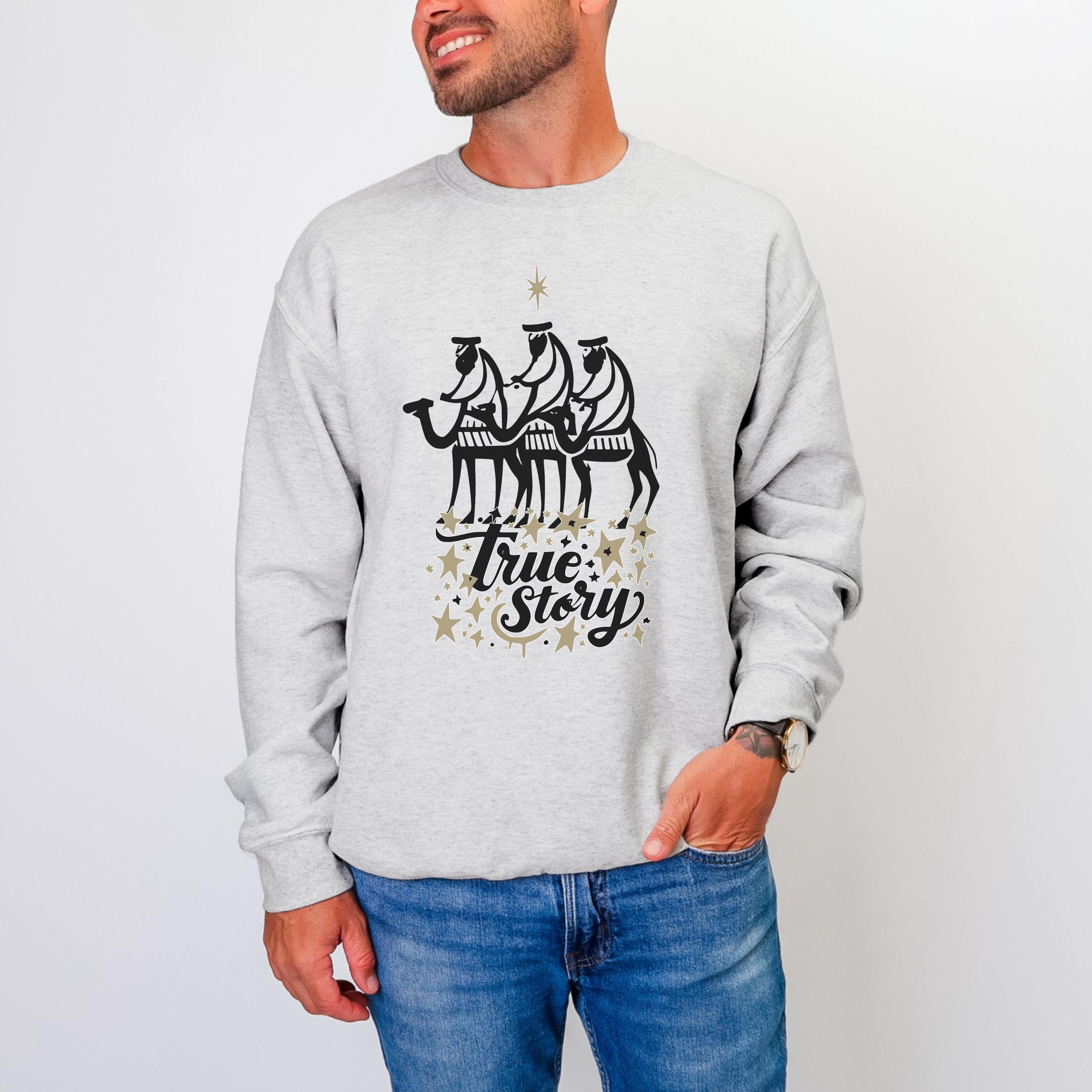 True Story Holiday Sweatshirt, True Story Men