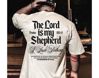 Psalm 23 Comfort Colors T-Shirt | Christian Gift for Men