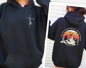 Faith Hoodie, Christian Sweatshirts, Religious Sweatshirt, Trendy christian Hoodie, Bible Verse Hoodie, Christian Aesthetic Hoodie