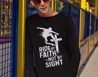Christian Skateboarder Long Sleeve Shirt: Jesus Streetwear