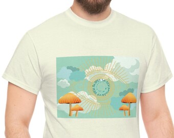 Unisex Heavy Cotton Tee - "Be Open to New Points of View"