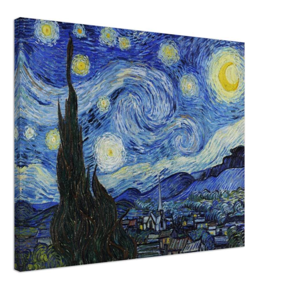 The Starry Night 1889 by Vincent Van Gogh the Starry Night Canvas for ...