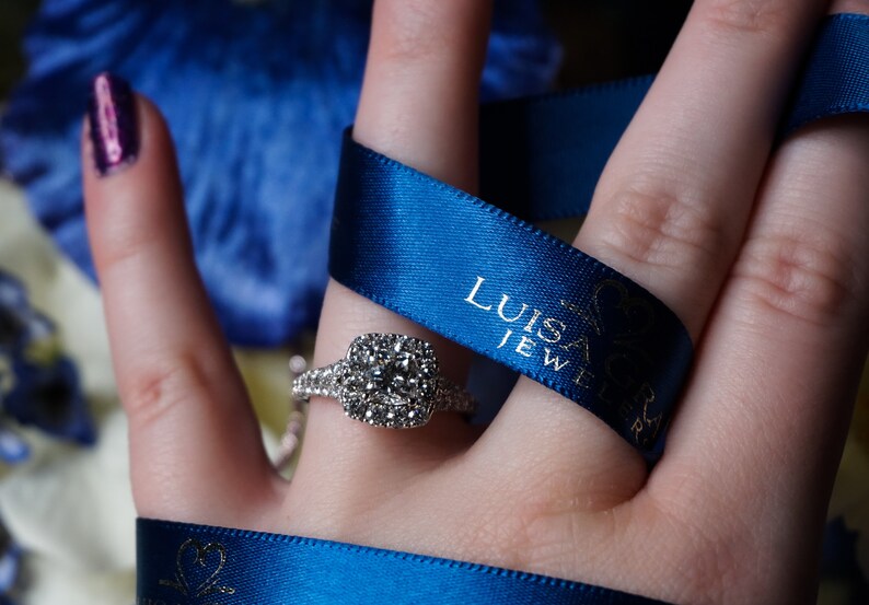 Diamond Engagement Ring Etsy