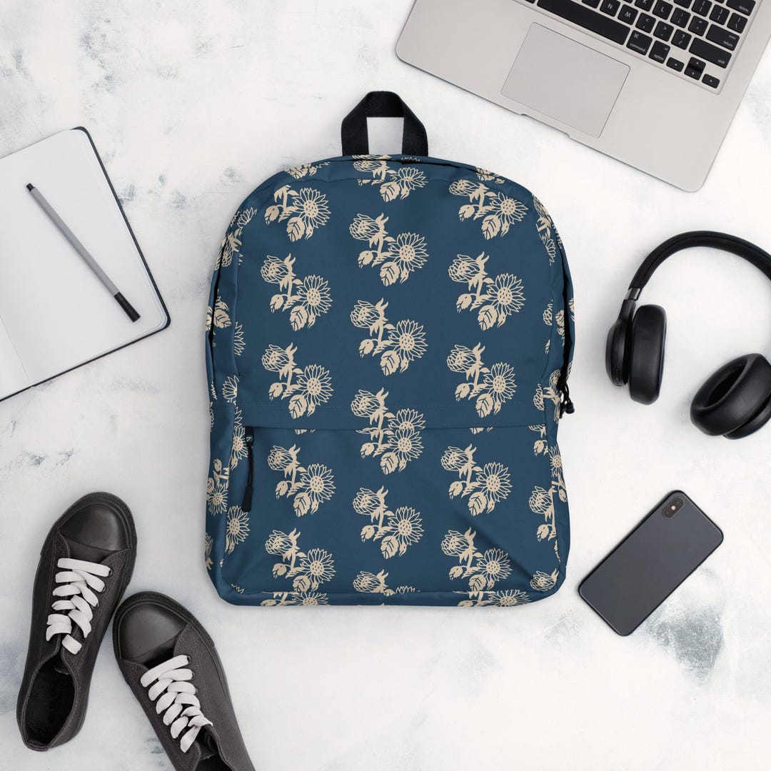 Universal Cream Backpack with Navy & Yellow Lining RESTUBE OCEAN 28L – Fully Waterproof Backpack | Smart Loop  main image 4