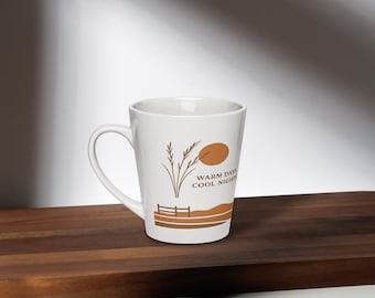 Taza de café con leche estilo ranchero: taza de café de cerámica de 355 ml