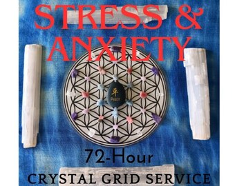 72-Hour Stress & Anxiety Relief Crystal Grid Service- Crystal Grid Service