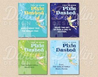 Tinker Bell Pixie Dust Gift Tags - You&#39;ve Been Pixie Dusted - Instant Download PDF