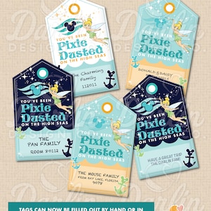 Pixie Dust Geschenkanhänger - You've Been Pixie Dusted on the High Seas - Sofortiger Download PDF Hand Ausfüllen oder Digitales Formular