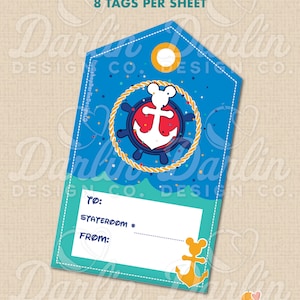 Mickey Anchor - DCL Fish Extender-cadeaukaartje | Digitale download | Glinsterende zeeën | 25-jarig jubileum van DCL