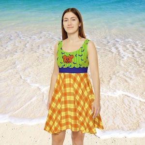 MNSSHP Mickey's Not So Scary Halloween Party Cast Member Design Inspired Women's Skater Dress