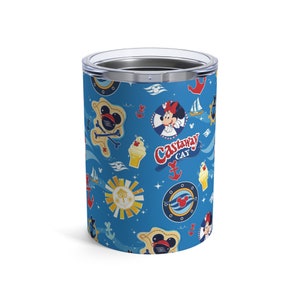 Magical Cruise Tumbler 10oz - DCL Mickey and Minnie Castaway Cay Cruise Theme