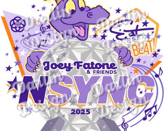 Eat to the Beat - Joey Fatone and Friends - Epcot Figment Festival Download Digital PNG File 2025 Version