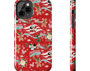 Tough Phone Cases - DCL Very Merrytime Cruise - Merry Christmas Mickey and Minnie