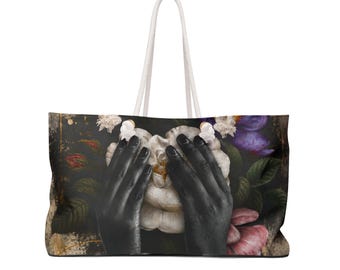 White Blossom Weekender Bag