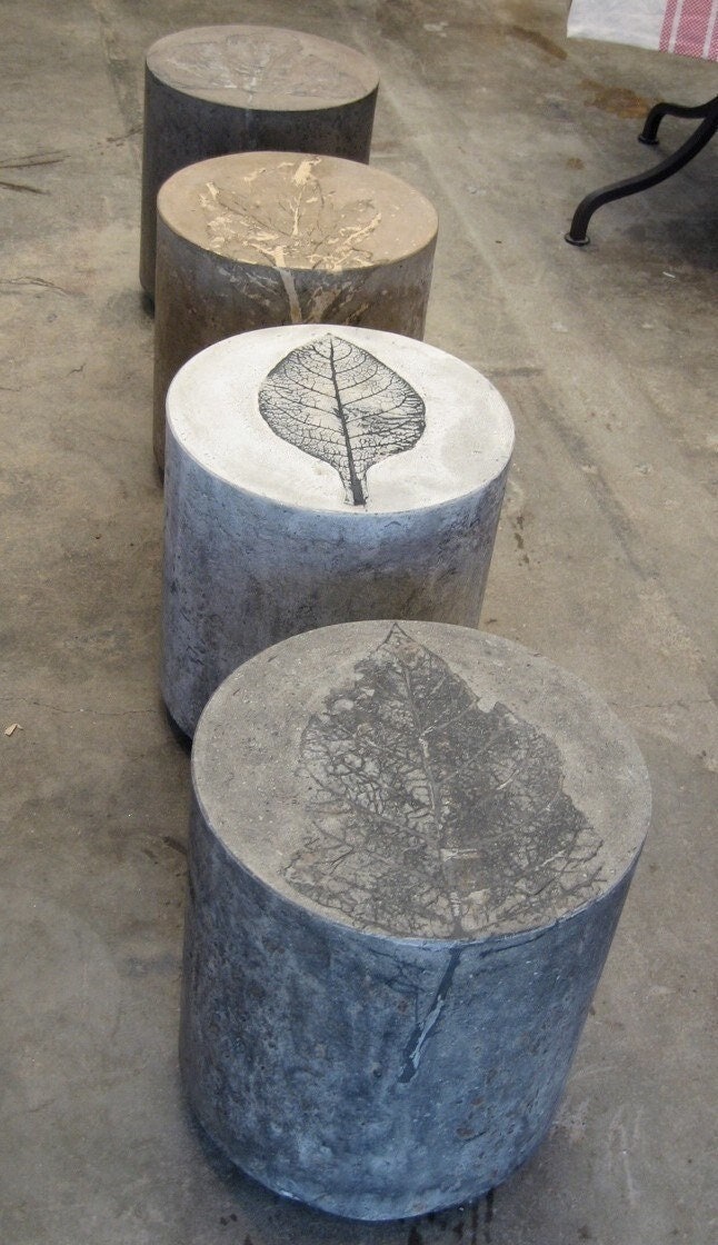 Concrete Stool Etsy