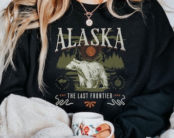 Alaska Polar Bear Sweatshirt, Cruise Travel Souvenir - Etsy