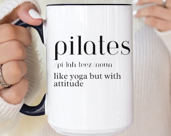 Taza de pilates, taza de regalo de pilates, regalo para mamás de pilates, regalo de instructor de pilates, taza divertida, taza de regalo para ella, taza de regalo para el día de la madre