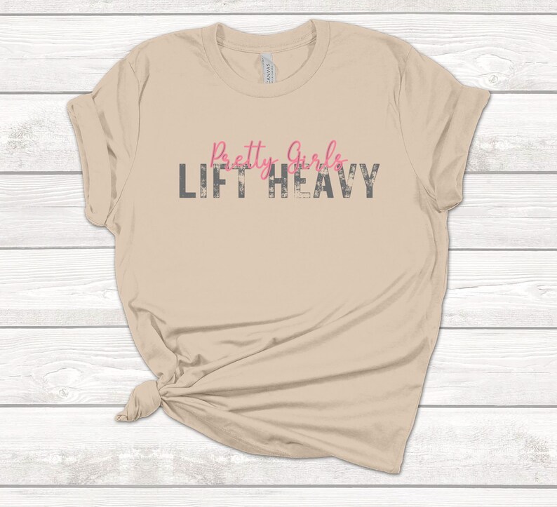 Pretty Girls Lift Heavy Shirt Workout Shirt for Women Etsy