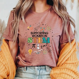 Women in Stem Shirt, Gift for Science Teacher, Gift for Women in Stem, Engineer Gift, Women Stem Gift, Grad Gift for Women, Stem Gift Heather Mauve
