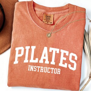 Pilates Instructor Comfort Colors Shirt: Vintage-Feel Gym Workout Tee