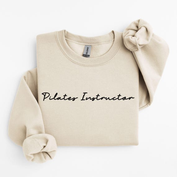 Pilates Instructor Sweatshirt: Cozy Cotton-Blend Fitness Gift