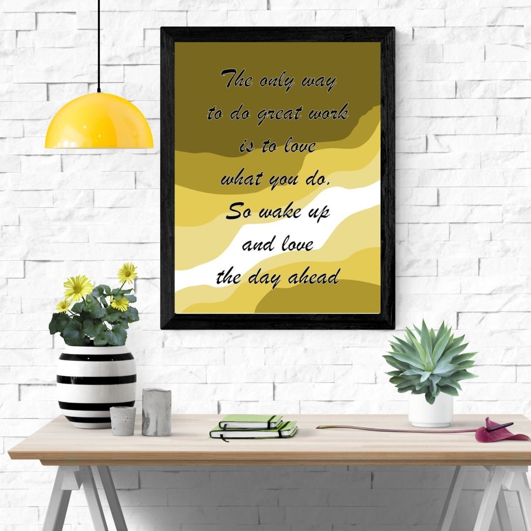 Inspirational Printable Poster – Vibrant A4 Motivational Wall Art ...
