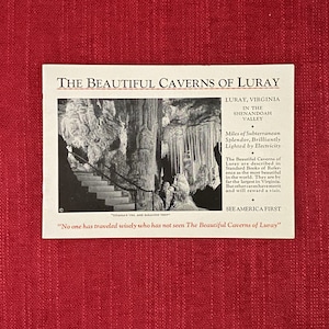 Vintage Luray Caverns Booklet 1938 Virginia