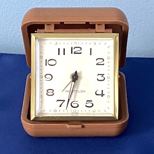 Vintage Westclox Wind-up Travel Alarm Clock – 1980s