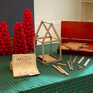 1930s Building Set Toy Gilbert Tool Chest and Master Makers