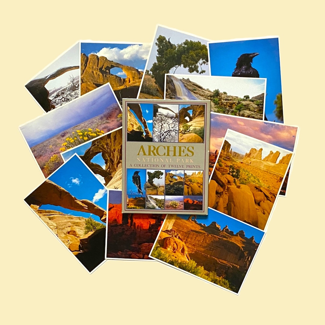 Vintage Arches National Park Collection of Twelve Prints Postcards 1988 ...