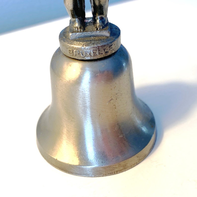 Vintage Humorous Novelty Pewter Handbell by Bruxelles of Little Boy Peeing Etsy
