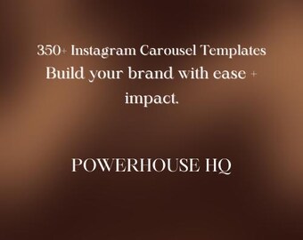 350+ Instagram Carousel Stickers, Canva Social Media Templates (MRR & PLR)