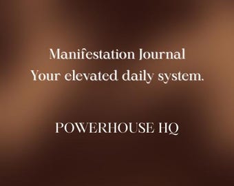 Manifestation Journal | Law of Attraction Planner | Gratitude, Affirmations & Visualization | Digital PDF Download