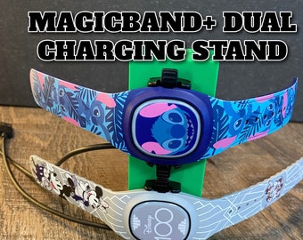 Disney MagicBand+ Charging Station Wrist Band Kids | Multiple 2 Band Charging Stand USB Mickey Mouse | Birthday Gift Friends Kids Bestie