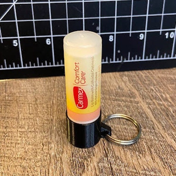 Carmex Comfort Care key chain holder Customizable Keychain 3D-Printed Small Bestie Gifts for Her Girls Chapstick Keychain Personalized tube