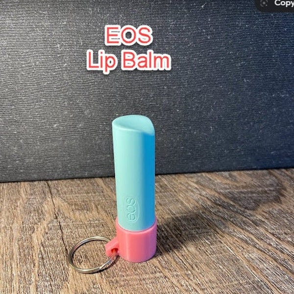 EOS lip Balm Customizable Keychain 3D-Printed | Small Bestie Gifts for Her Girls Chapstick Keychain Personalized gift cute