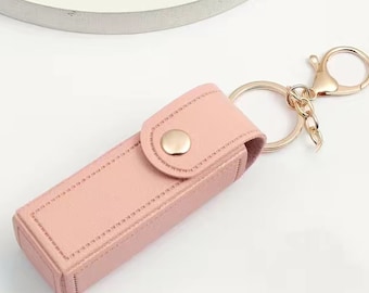 Lipstick Bag Keychain Pendant Women's Make Up Lipstick lip balm Pendant Bag Accessories Small Bestie Gifts for Her Girls Chapstick Keychain