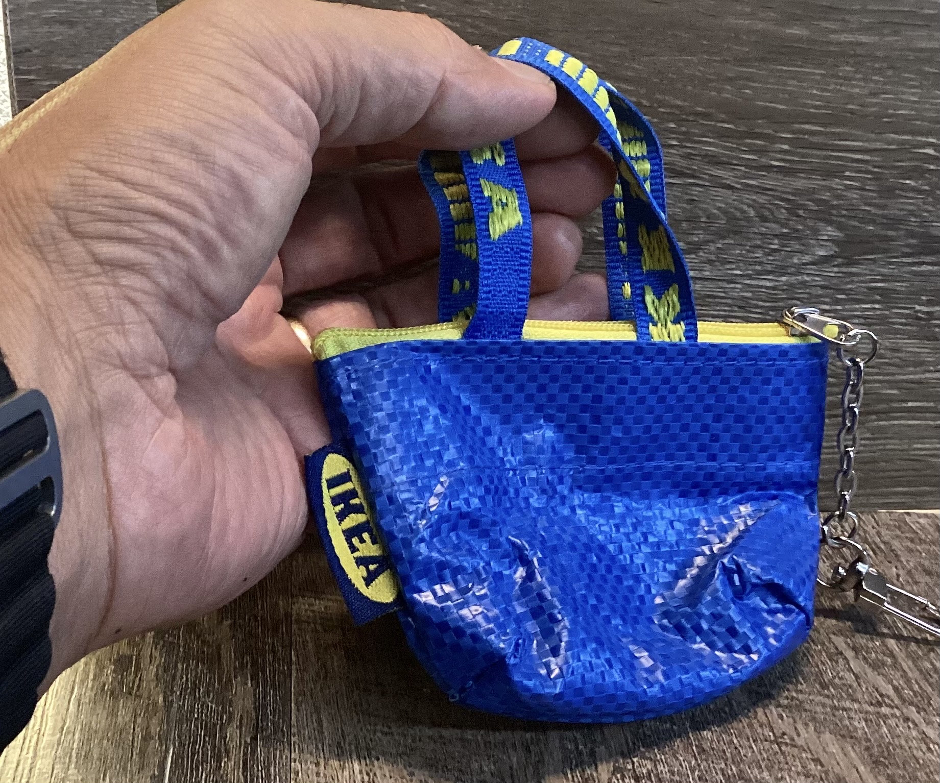 1) IKEA KNOLIG Frakta Small Blue Bag KeyChain/Coin Purse 4.5” AG Size! 18”  Doll | eBay