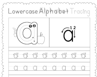 Arbeitsblätter zur Nachverfolgung von Kleinbuchstaben | ABC Praxis (Printable)
